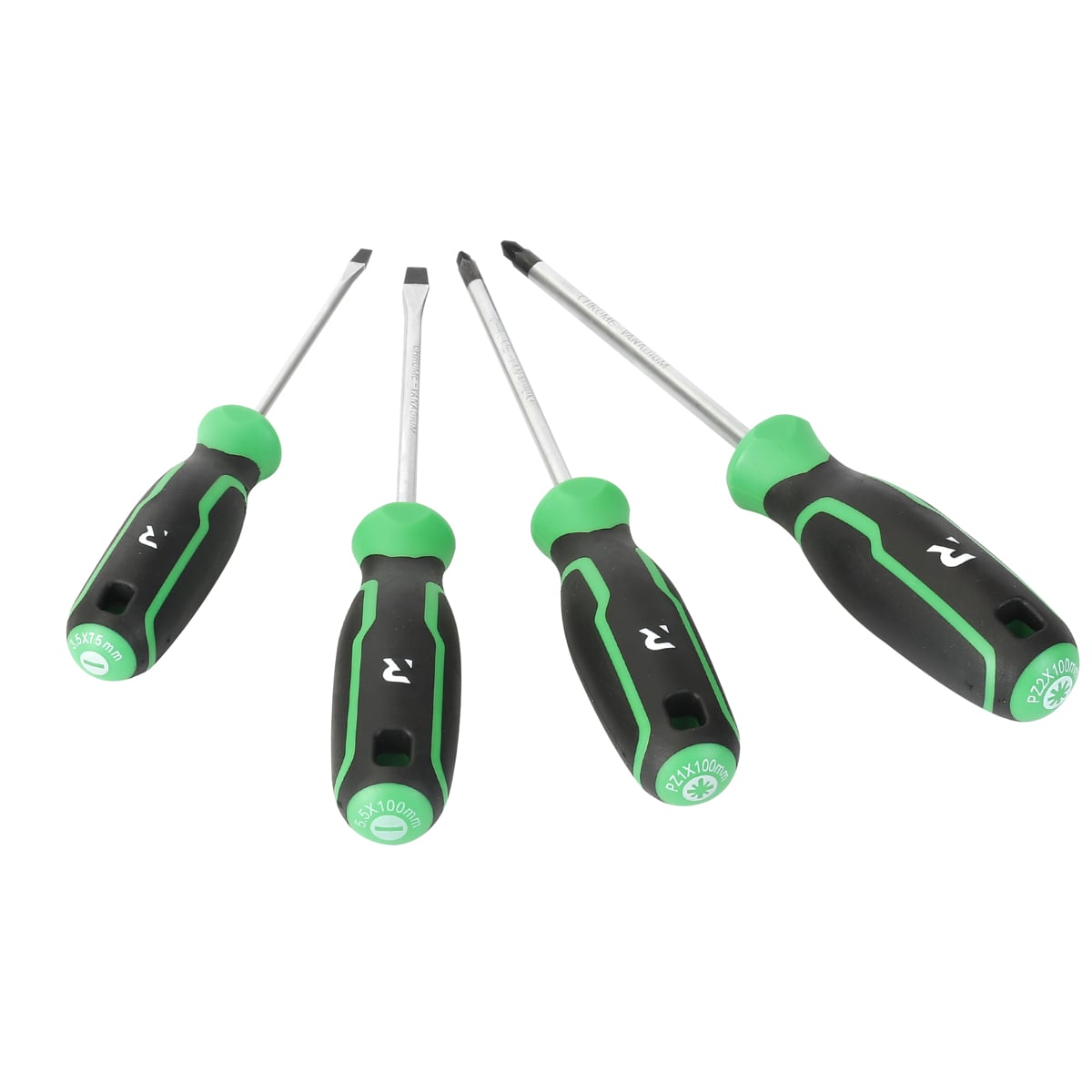 Rikä 4-Piece Magnetic Screwdriver Set | SL and PZ Chrome Vanadium
